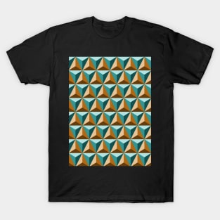 Geometric Triangles Pattern Art T-Shirt